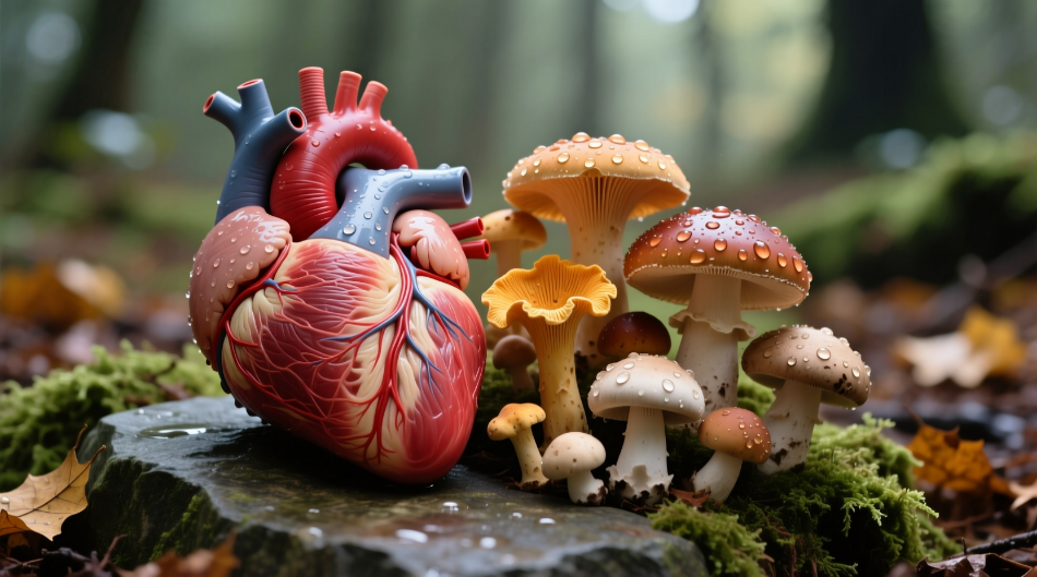 Herz und Pilze: Entdecken Sie die kardiovaskulären Vorteile, die Ihre Gesundheit revolutionieren werden.